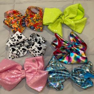 Set of 6 Jojo Siwa girls hair bows